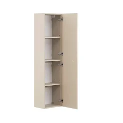 Petits-Meubles Ensemble meuble simple vasque encastree 80cm et colonne Sanae Beige sable