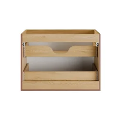 Petits-Meubles Ensemble meuble simple vasque encastree 80cm et colonne Isaline Bois* Ensemble Meuble De Salle De Bains