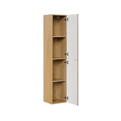 Petits-Meubles Ensemble meuble simple vasque encastree 80cm et colonne Isaline Bois* Ensemble Meuble De Salle De Bains