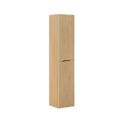 Petits-Meubles Ensemble meuble simple vasque encastree 80cm et colonne Isaline Bois* Ensemble Meuble De Salle De Bains