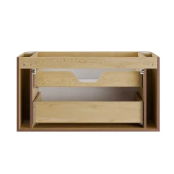 Petits-Meubles Ensemble meuble sous vasque 100cm et colonne Mila Bois* Meuble Sous-Vasque