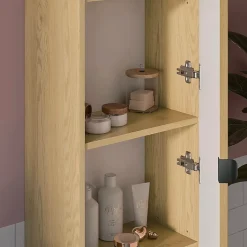 Petits-Meubles Ensemble meuble sous vasque 100cm et colonne Mila Bois* Meuble Sous-Vasque