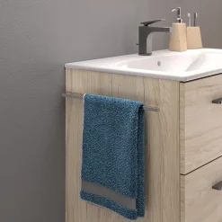 Geberit Ensemble meuble sous vasque l.55 cm bleu + vasque céramique Selva* Meuble Vasque