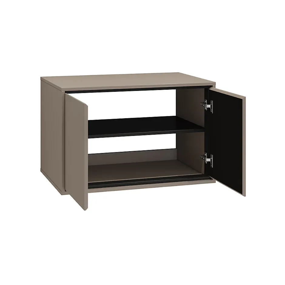 Petits-Meubles Ensemble meuble sous-vasque 80 cm et colonne Sophea Taupe