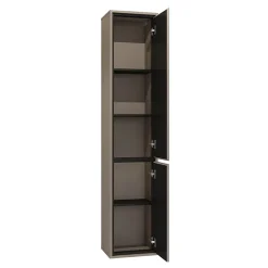 Petits-Meubles Ensemble meuble sous-vasque 80 cm et colonne Sophea Taupe