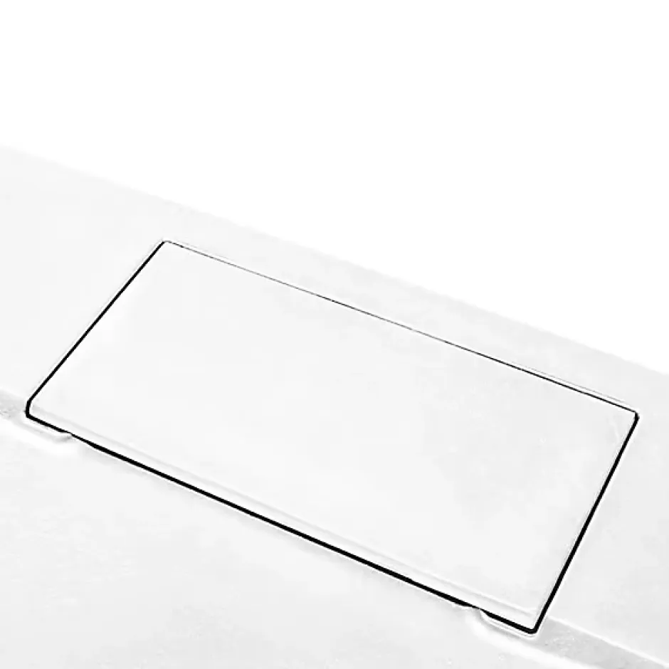 Schulte Ensemble paroi de douche à l'italienne l. 100 x H. 190 cm NewStyle et receveur de douche 80 x 100 cm, blanc et transparent,