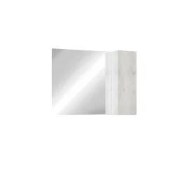 Autres Ensemble salle de bain, meuble+miroir+vasque BASIC pin blanc, 92 x 78 x 45 cm* Meuble De Salle De Bains Faible Profondeur