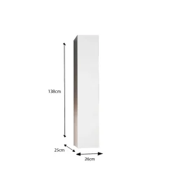 Autres Ensemble salle de bain START blanc brillant, 101 x 53 x 47 cm* Meuble De Salle De Bains Faible Profondeur