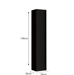 Autres Ensemble salle de bain STEEL noir frêne, en plusieurs dimensions - 79 cm
