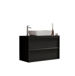 Autres Ensemble salle de bain STEEL noir frêne, en plusieurs dimensions - 79 cm