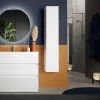 Autres Ensemble salle de bain START blanc brillant 101 x 86 x 47 cm* Meuble De Salle De Bains Faible Profondeur