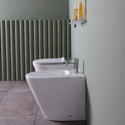Kiamami Valentina Ensemble Sanitaires Wc Et Bidet Encastrés - Blues