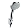 Hansgrohe Ensemble support mural et douchette Vario avec flexible de douche 125 cm chromé Croma 100* Pommeau De Douche, Flexible Et Barre De Douche