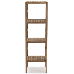 Vs Venta-Stock Etagère Alam en bois de noyer, hauteur 117,5 cm avec 4 niveaux