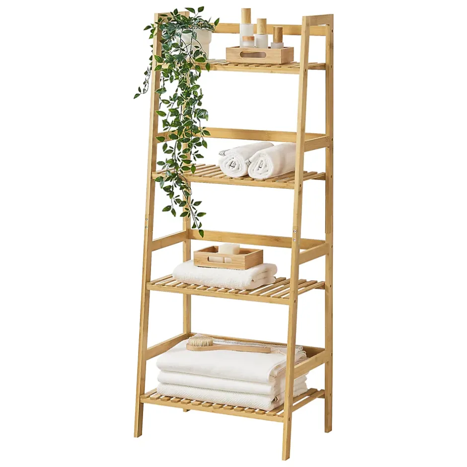 [En.Casa] Etagère échelle à 4 Niveaux Vinje 48 x 32 x 123 cm en.casa