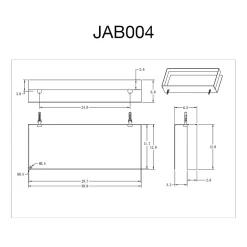 Poalgi Etagère de douche chromé Inox S304 SKY BATH