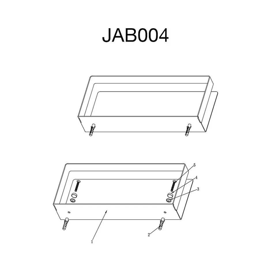 Poalgi Etagère de douche chromé Inox S304 SKY BATH