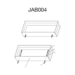 Poalgi Etagère de douche nickel brossé Inox S304 SKY BATH