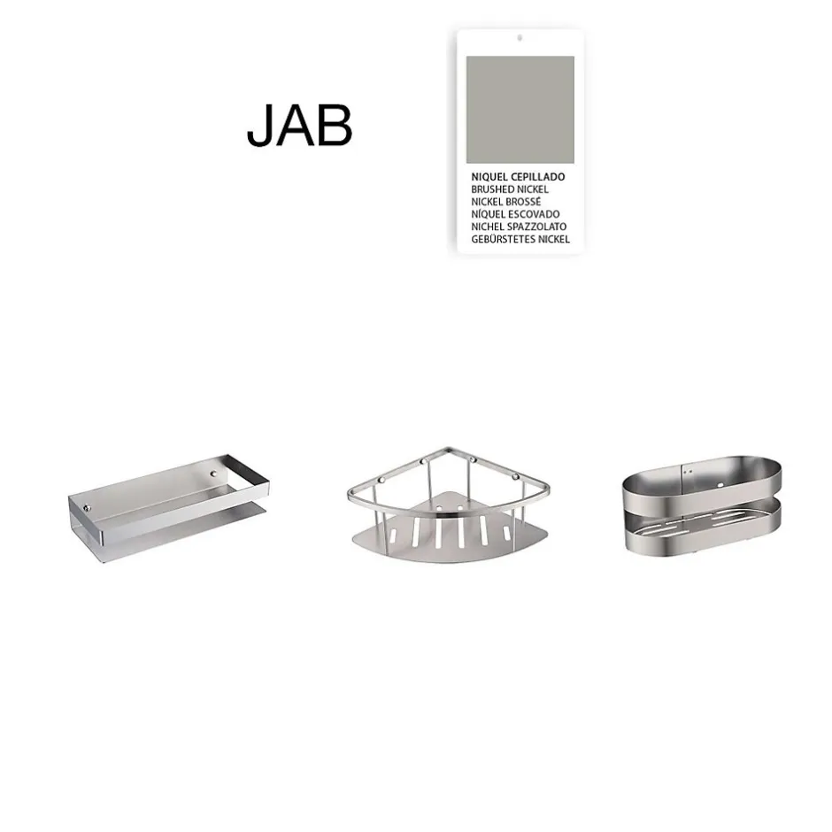 Poalgi Etagère de douche nickel brossé Inox S304 SKY BATH