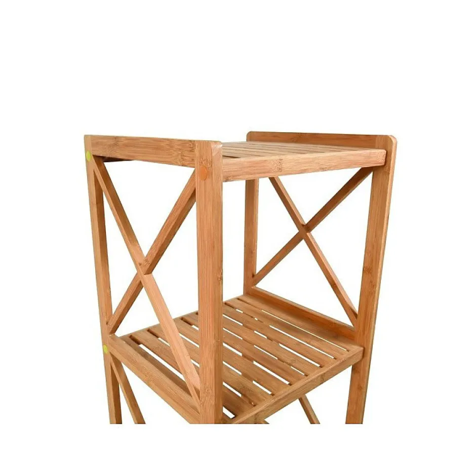 MSV Etagère de rangement de 5 Niveaux en Bambou* Etagère Salle De Bains