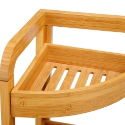 Five Simply Smart Etagère de salle de bain bambou, 3 niveaux, H.61 x P.23cm,