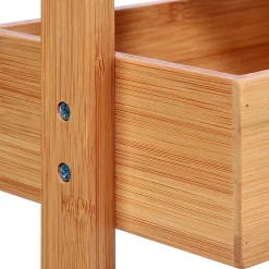 Five Simply Smart Etagère de salle de bain bambou , 4 niveaux, H.88cm x P.25cm