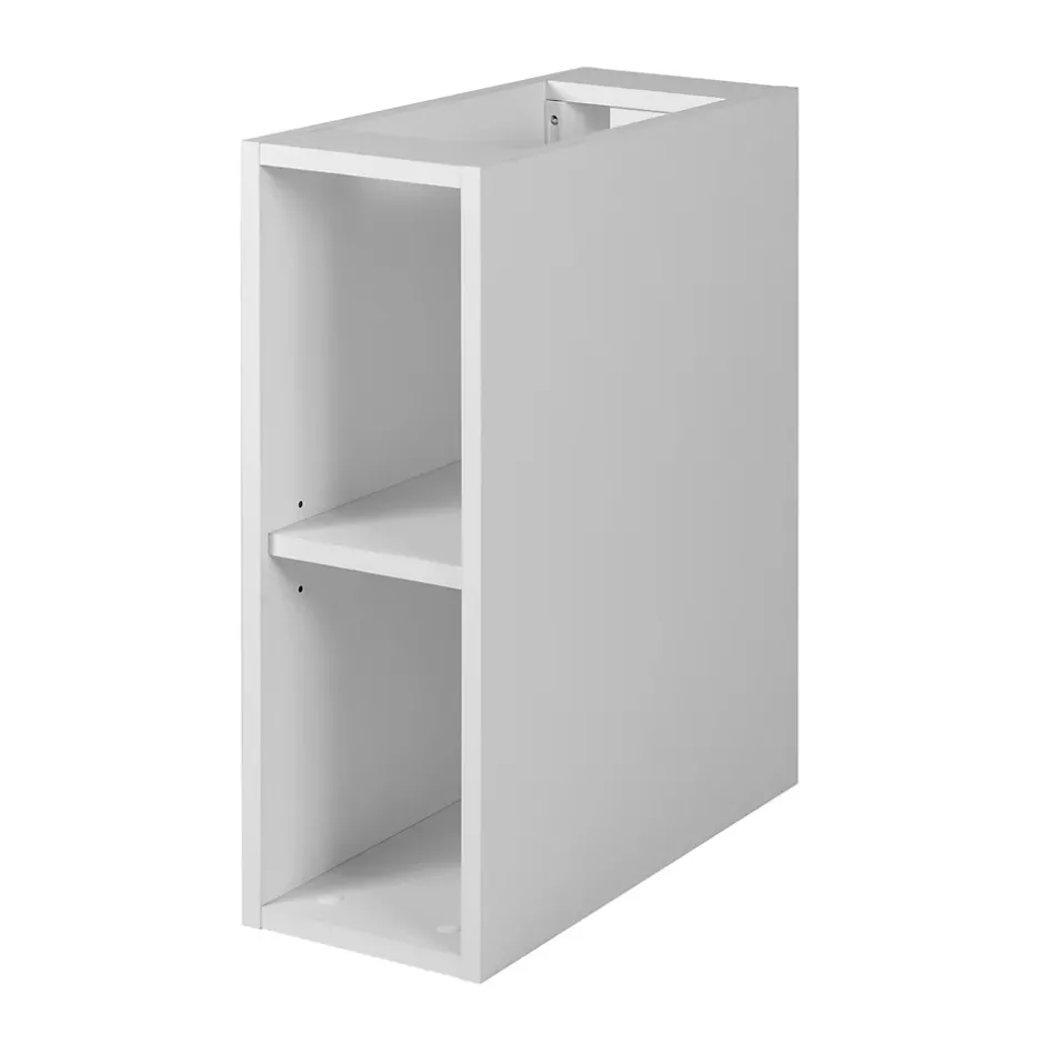 3xE Living Etagère de salle de bain, Blanc Mat, 20 x 57 x 46 cm* Meuble Sous-Vasque