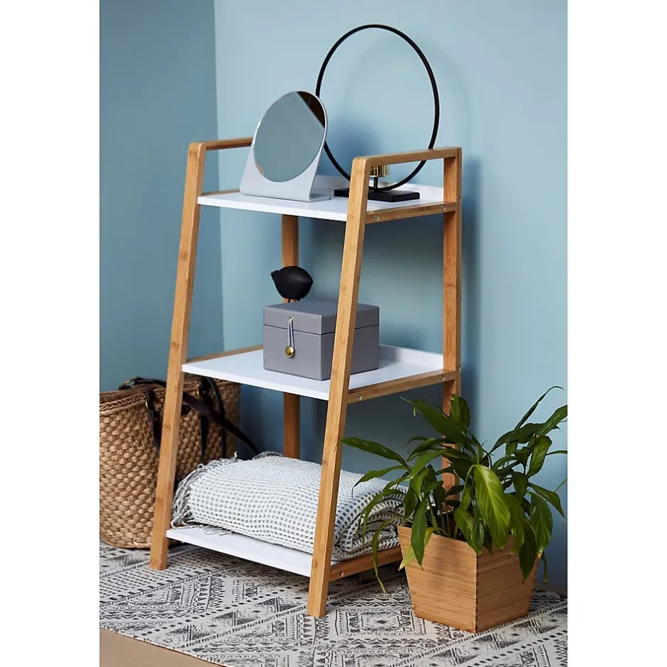 Wenko Etagère de salle de bain en bambou Finja - L. 43 x H. 76 cm* Etagère Salle De Bains