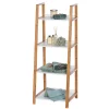 Wenko Etagère de salle de bain en bambou Finja - L. 43 x H. 112 cm