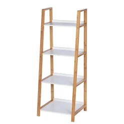 Wenko Etagère de salle de bain en bambou Finja - L. 43 x H. 112 cm