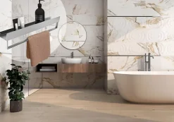 Rea ETAGÈRE DE SALLE DE BAIN SF01-450 45CM BRUSH STEEL* Etagère Salle De Bains
