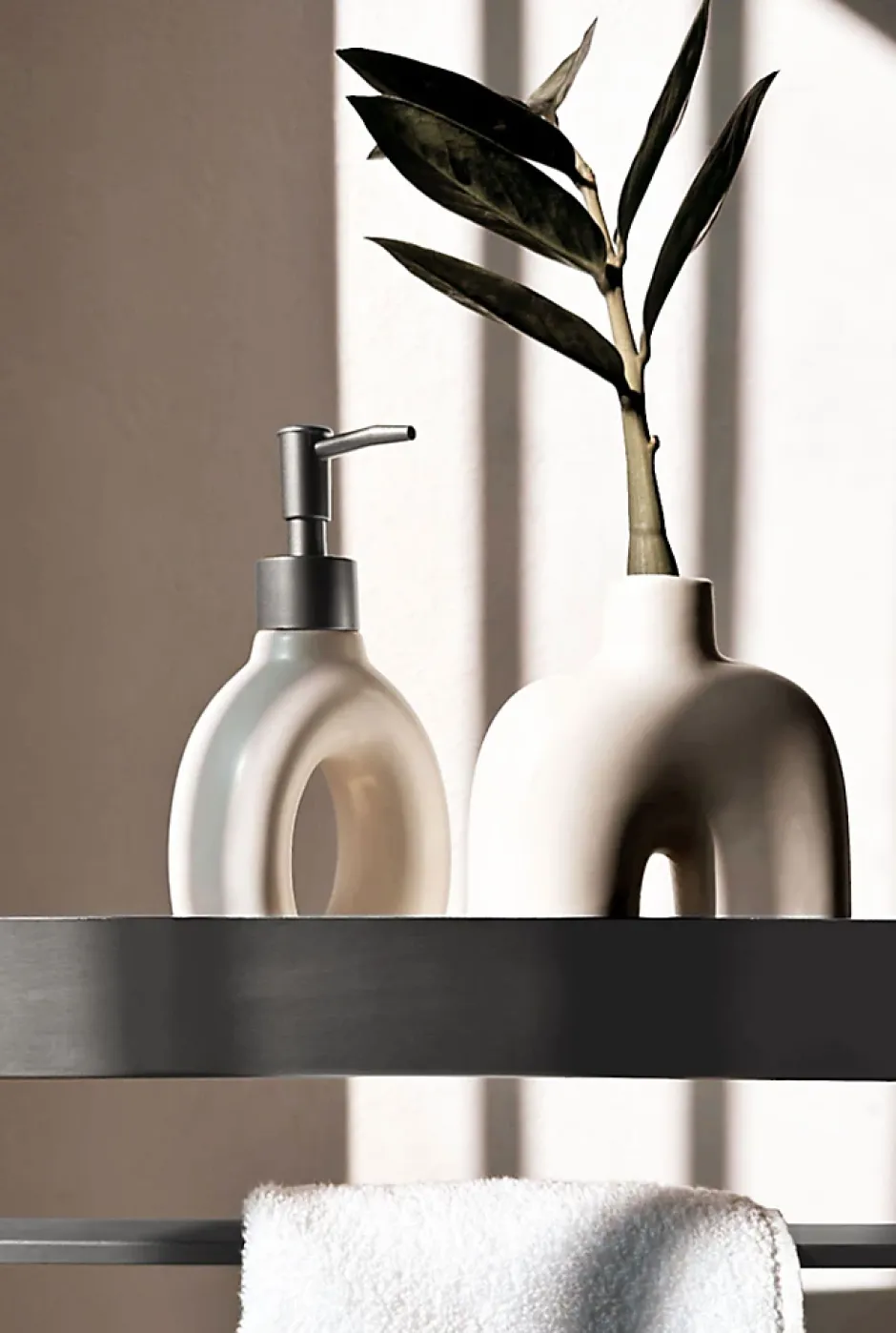 Rea ETAGÈRE DE SALLE DE BAIN SF01-450 45CM BRUSH STEEL* Etagère Salle De Bains