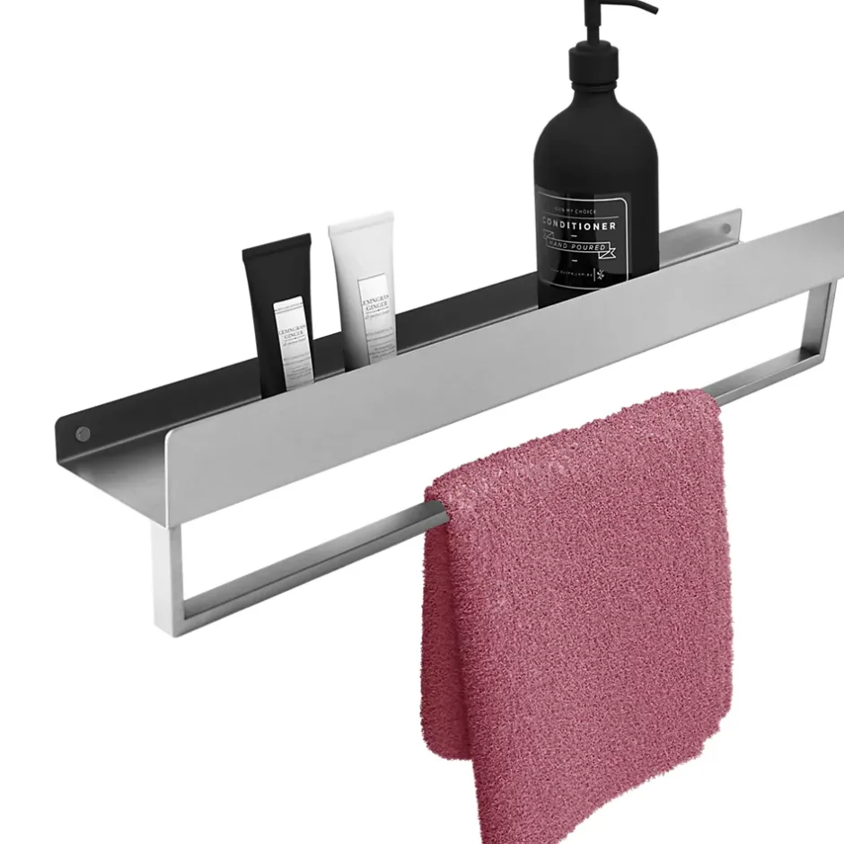 Rea ETAGÈRE DE SALLE DE BAIN SF01-450 45CM BRUSH STEEL* Etagère Salle De Bains