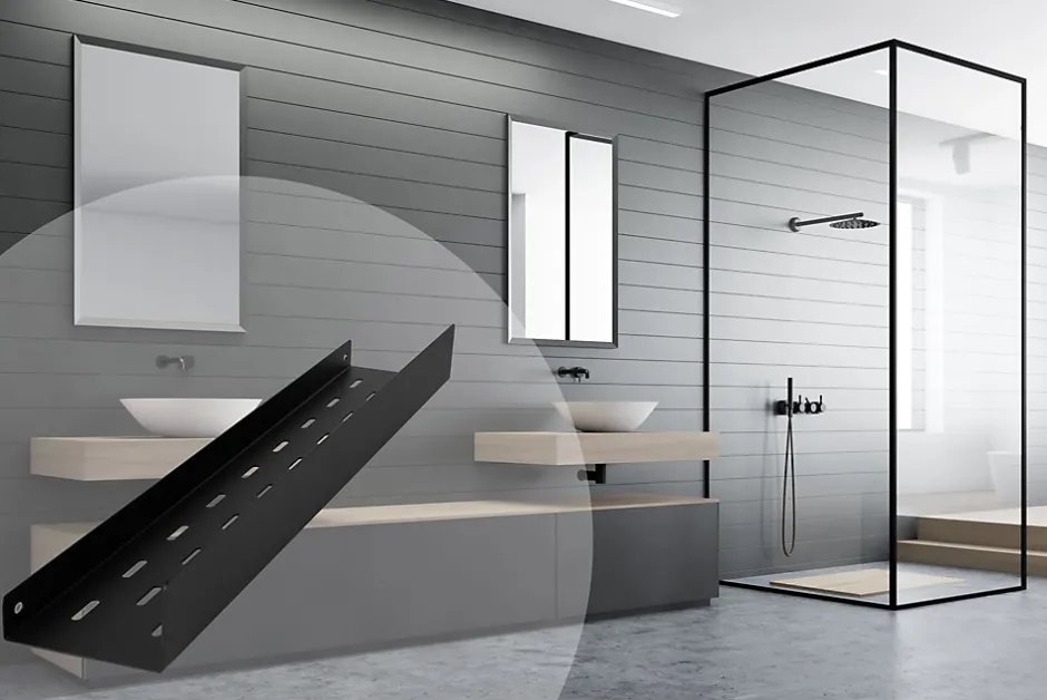 Rea ETAGÈRE DE SALLE DE BAIN SF04-600-B BLACK