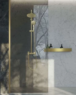 Rea ETAGÈRE DE SALLE DE BAIN SF02-600-BG BRUSH GOLD
