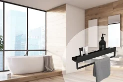 Rea ETAGÈRE DE SALLE DE BAIN SF01-600-B BLACK