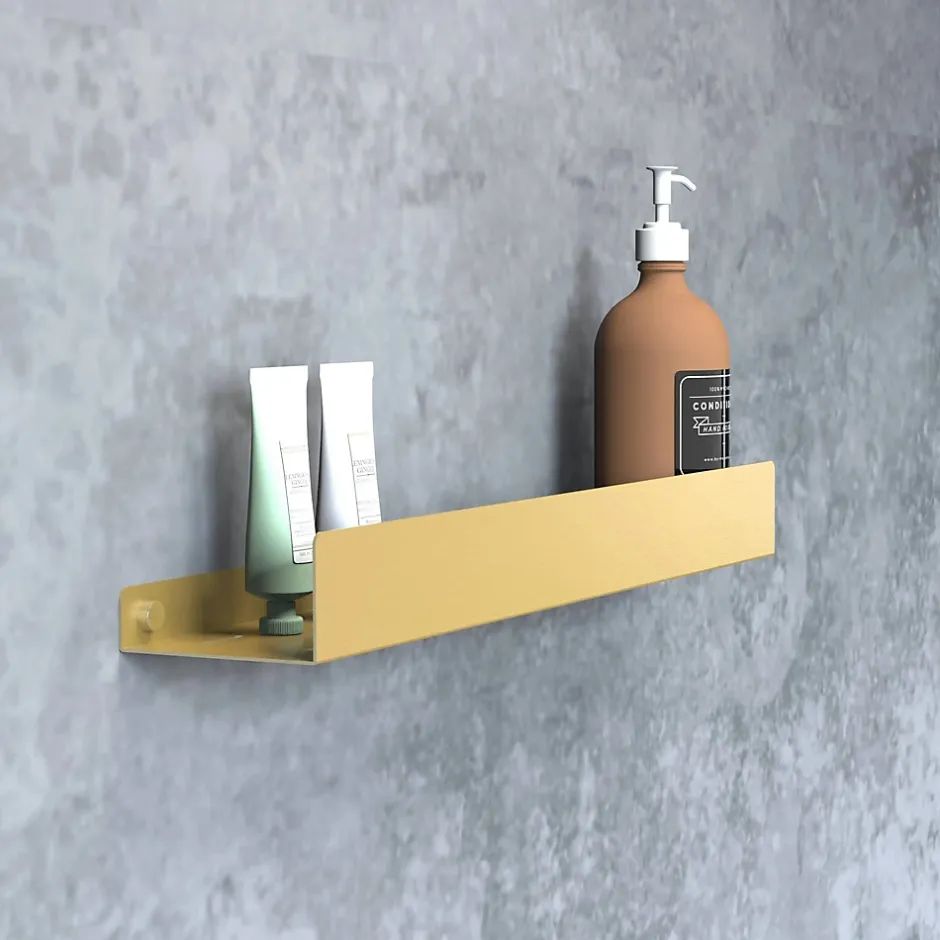Rea ETAGÈRE DE SALLE DE BAIN SF04-600-BG BRUSH GOLD* Etagère Salle De Bains