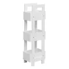 Mobili Rebecca Etagère de Salle de Bains en MDF Blanc Moderne 88x28x20 cm Rebecca Mobili