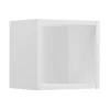 Furnidea Etagère haut de salle de bain suspendue NOVA BLANC 27 x 28 cm