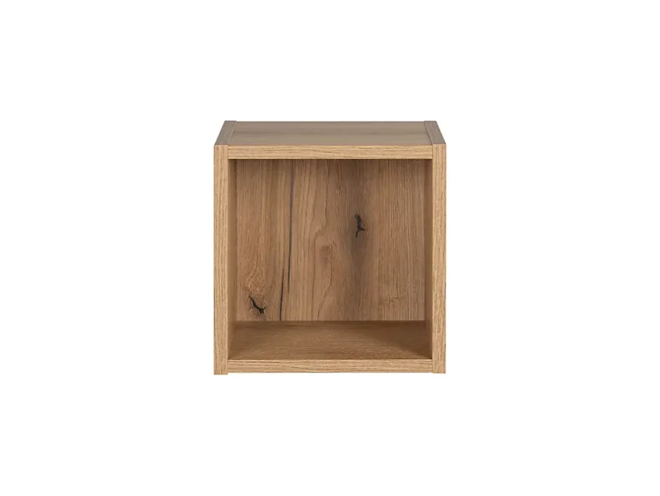 Furnidea Etagère haut de salle de bain suspendue NOVA OAK 27 x 28 cm