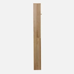 Sweeek Etagère meuble WC décor bois et cannage Bohème 1 étagère 64 x 20 x 180 cm naturel