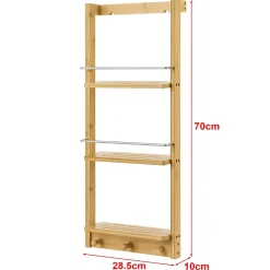 [En.Casa] Etagère Murale de Salle de Bain Lidingö 29 x 10 x 70 cm en.casa* Etagère Salle De Bains