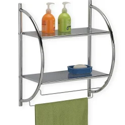 Idimex Etagère murale de salle de bain JANINE, en métal chromé* Etagère Salle De Bains