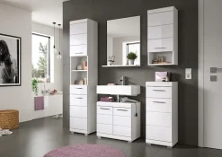 Chb Collection Eteka - Miroir (L/H/P : 60x79x18 cm) en imitation blanc* Miroir Simple