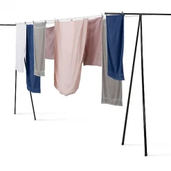 IDMarket Etendoir à linge extérieur capacité 35M en métal