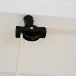 MonsterShop Etendoir à Linge Suspendu de 1,2 Mètre - Poulie Noir* Etendoir À Linge