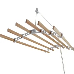 MonsterShop Etendoir à Linge Suspendu - Blanc - 1.8m* Etendoir À Linge
