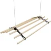 MonsterShop Etendoir à Linge Suspendu - Noir- 1.8m