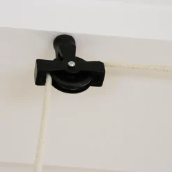 MonsterShop Etendoir à Linge Suspendu de 1,4 Mètre - Poulie Noir