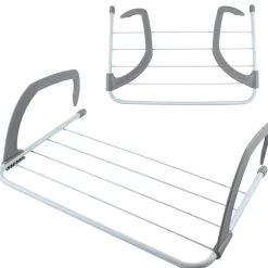 Jardimobilideco Etendoir Sèche-linge pour balcon 50x15x29 cm plastique
